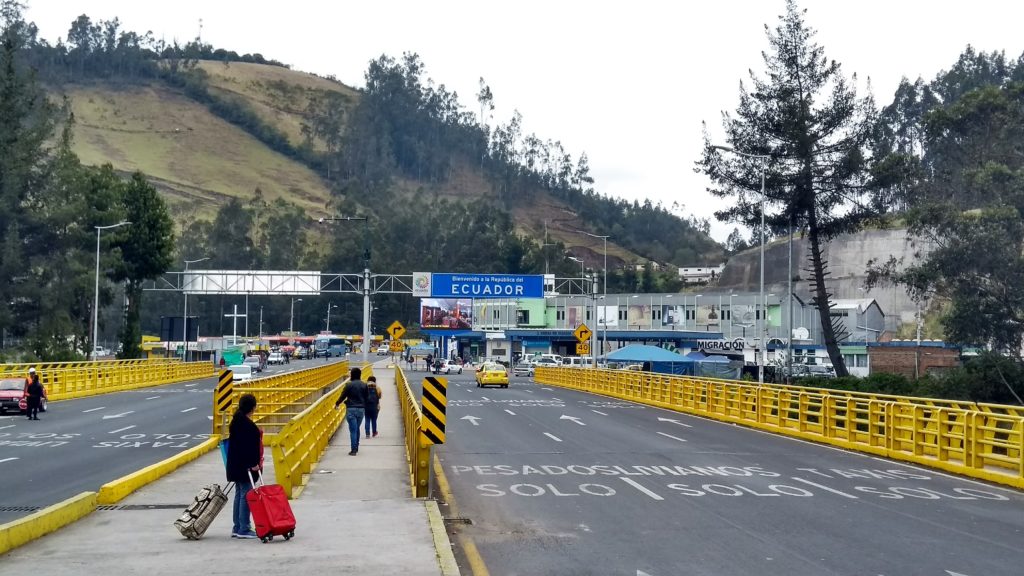 Rumichaca Bridge towards Ecuador