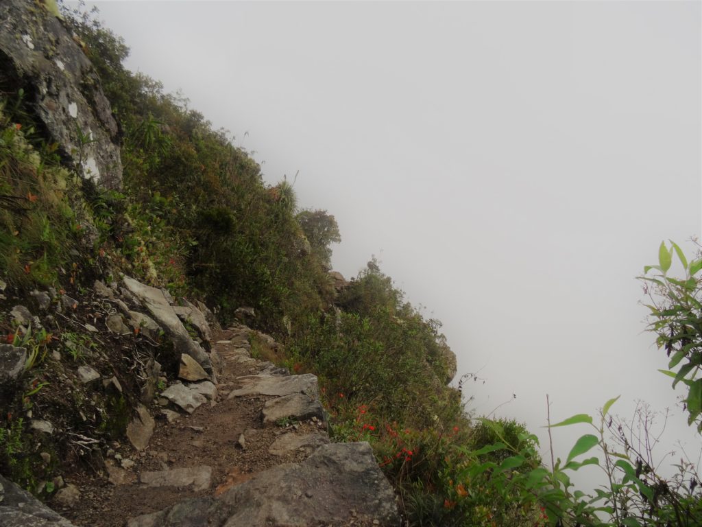 Machu Picchu Mountain trail..