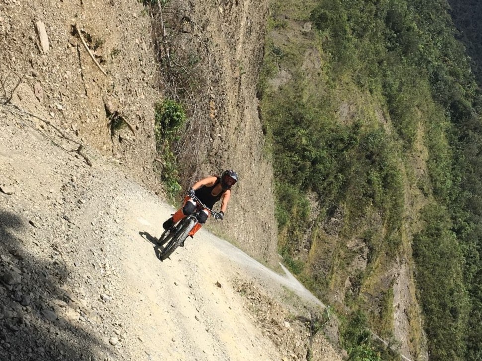Mountain Biking down Death Road Bolivia