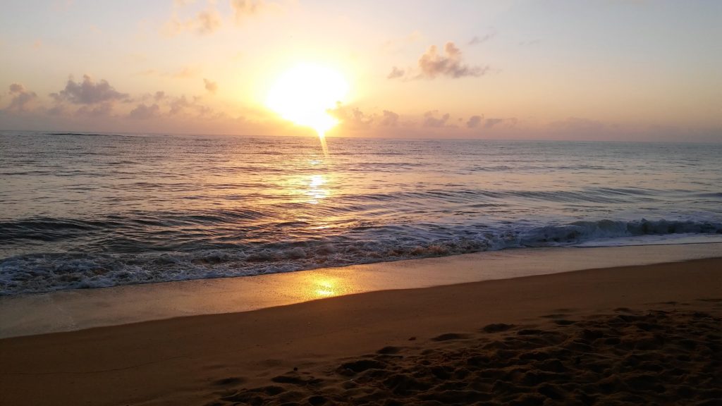Sunrise at Caraiva beach